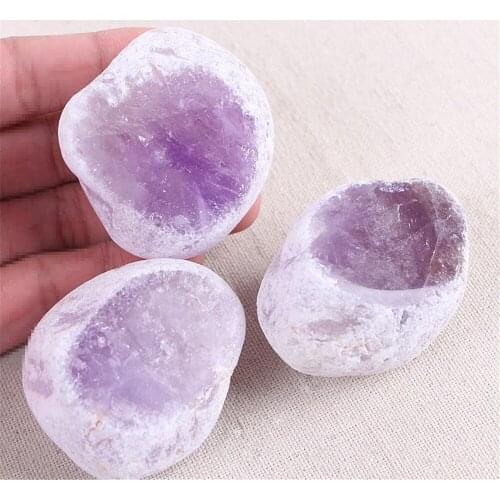 1pc Irregular seer stone raw mineral stones ore polishing stones crystal Amethyst Natural bare stone material