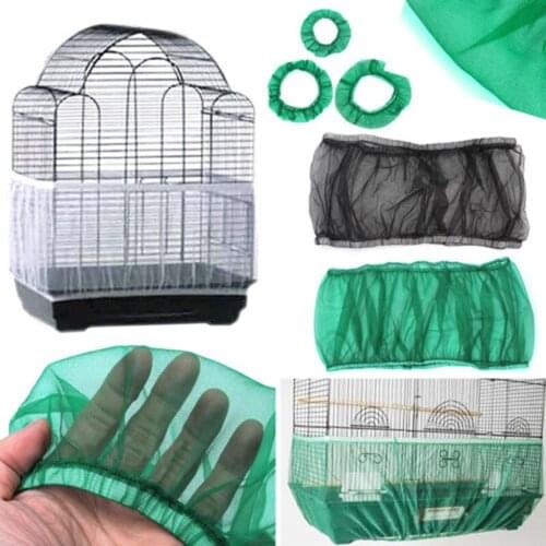Nylon Mesh Birdcage Cover, Prevent Food From Falling, Air Filter Birdcage Net, Easy To Clean Ventilated Birdcage Net Parrot