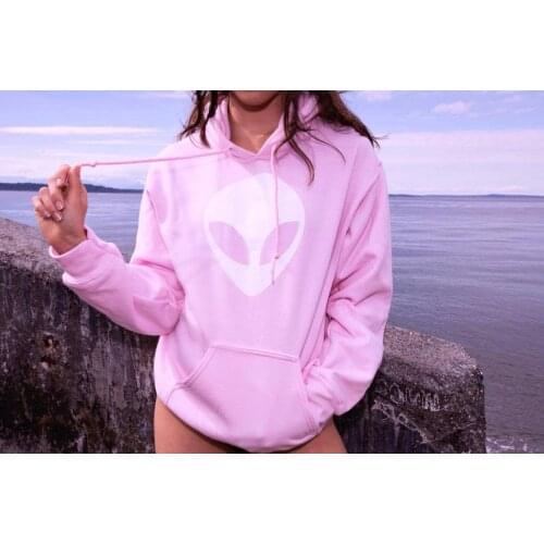Sugarbaby New Arrival Alien Hoodie Goth Clothing Alien Sweatshirt Womens Clothing Long Sleeved Fashion Women Hoody