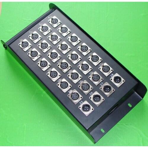 Wholesale 28 signal pathway stage junction box Stage snake cable box Multichannel audio cable junction box
