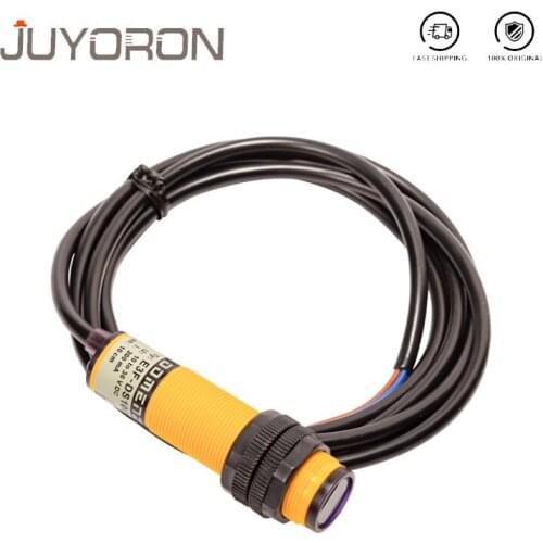Feedback Refle Photoelectric Switch Sensor E3F-R2N12 DC NPN NO+NC Diameter 18mm Distance 2m Transducer
