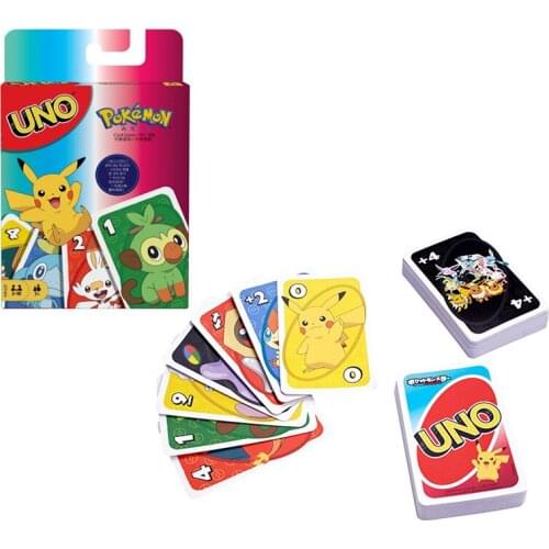 Pokemon Pikachu Anime Game Character Card UNO Game Family Leisure Entertainment Board Game Poker Game Gift Box Birthday Gift