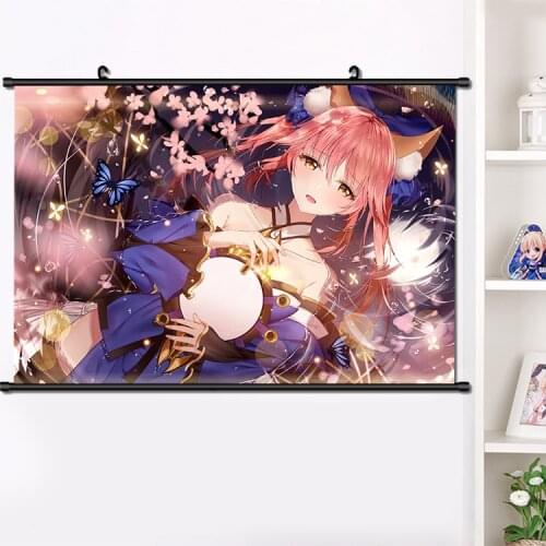HOT Anime Game Fate/Grand Order Tamamo no Mae Wall Scroll Painting Beautiful Girls Persona Poster Collectible Art Gift 40*60cm