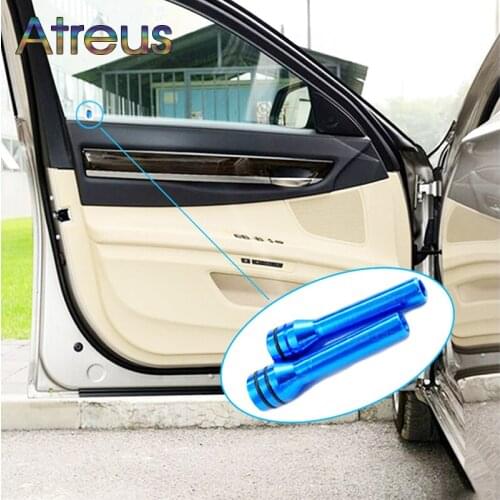 Atreus 2pc Aluminum Alloy Car Interior Door Lock Knob Pull Pins For Lada Toyota Corolla Avensis RAV4 Auris Honda Accord Fit CRV