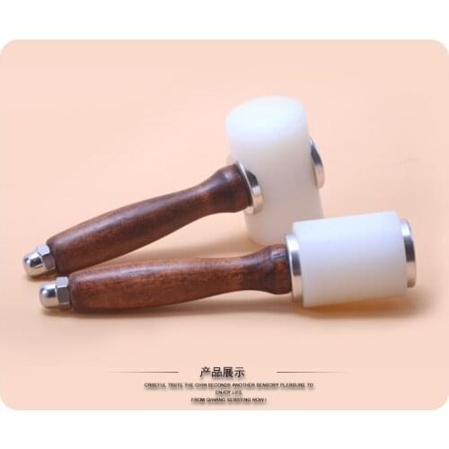 DIY tool Hand Hammer for Leather Engraving,Wood Nylon Hammers Used to Cowhide Carving Leather craft Punch Printing Percussion