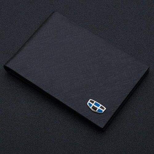 1 Pcs Leather Drivers License Card Bag For Geely Emgrand Global Coolray X6 Hawk GX7 Remote With Logo Multi Function Accessories