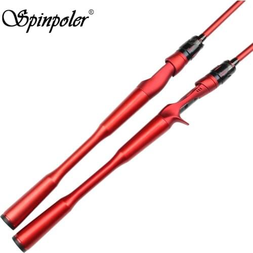 Spinpoler 2.1m Fishing Rod Full Carbon Grip Handle Lure Rod Spinning Casting Fishing Pole Saltwater Freshwater Fishing Tackle
