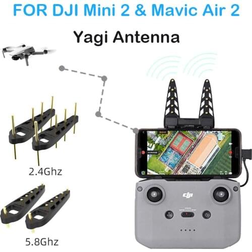 Dji Mini 2 Mavic Air 2 Yagi Antenna Signal Range Booster Amplifier Remote Control Antenna Range Extender Accessories 5.8/2.4GHZ