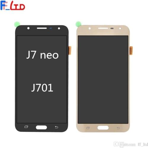 High Quality Lcd Screen for Samsung Galaxy J7 neo J701 LCD Display Touch Screen Full Assembly with Adhesive