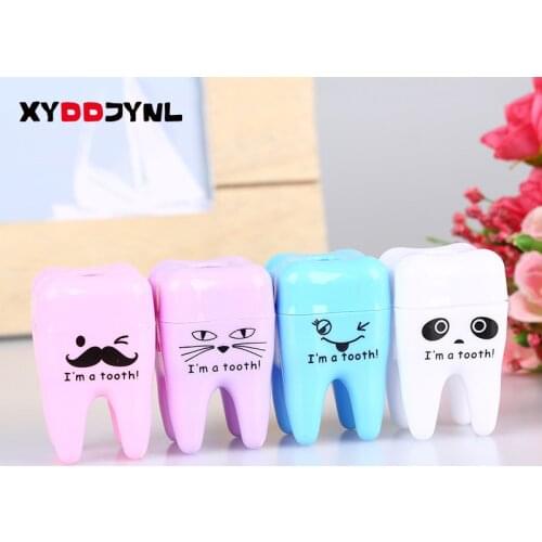 1 Pcs Cute Stationery Tooth Teeth Pencil Sharpener Material Escolar Pencil Cutter Knife School Supplies Papelaria