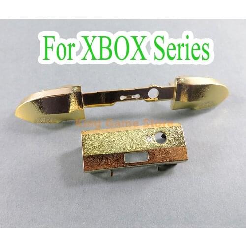 2sets Chrome LB RB Bumper Trigger Button Part For XBOX Series S X Controller Front Housing Shell Back Case Cover RB LB Button