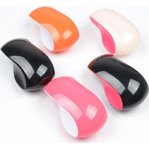 5pcs S shape Fashion soft teeth detangling hair brush 4 colors options Beautiful hair comb styling tools drop shipping