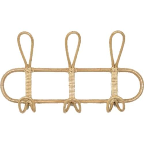 Promotion! Rattan Wall Hooks Kids Garments Organizer Rack Clothes Hat Hanging Hook Rattan Hanger Kids Room Decor Hanger