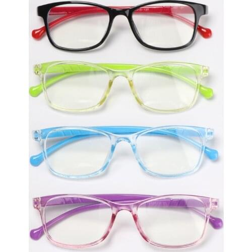 Anti-blue Light Glasses Kids Boys Girls Computer Eye Protection Eyeglasses Ultra Light Small Rectangle Frame Student Eyewear
