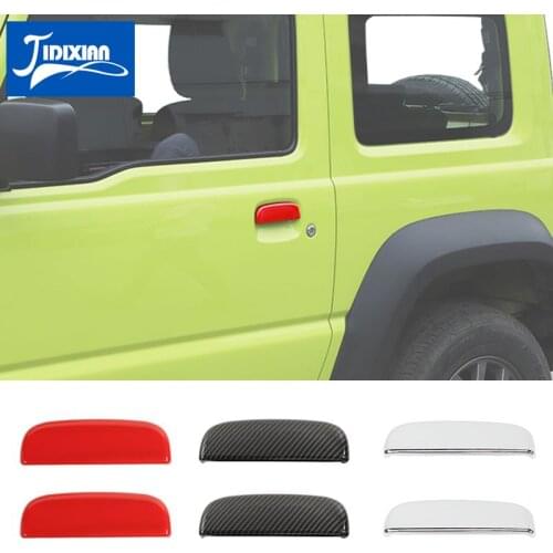 MOPAI Car Side Door Rear Tailgate Tail Door Handle Decoration Cover Stickers for Suzuki Jimny 2019+ Car Eextior Accessories