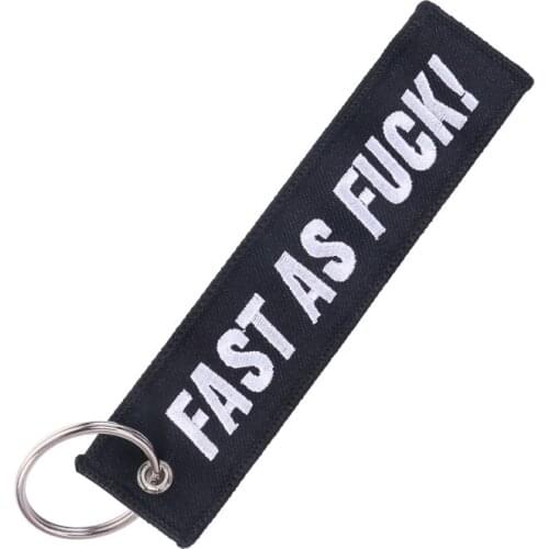 2018 New Embroidery Jewelry Keychain Holder Fashion Biker Key Chain Motorcycles and Cars Fashionable Chain Keychain for Lovers