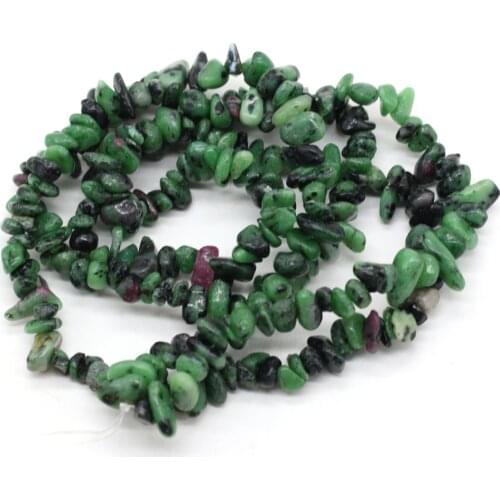 New Natural Stone Epidote Gravel Beaded Irregular Temperament Beads for Jewelry Making DIY Necklace Bracelet Accessories 5-8mm