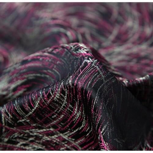 CF266 1yard 2Colors Light Shadow Scribble Jacquard Brocade Fabric Bag Cushion Pillow Fabric For Women Dress DIY Material For Sew