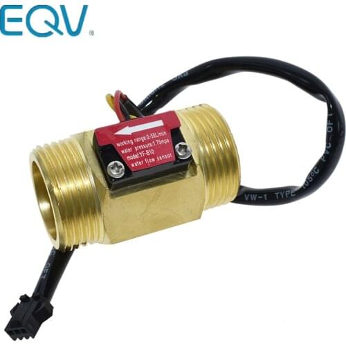 Water Flow sensor Hall Sensor Switch Flow Meter DN25 brass water meter Industrial turbine flowmeter 1 Inch water flow sensor