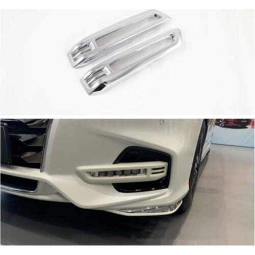 For Honda Odyssey 2020 Car Front Foglight Trim Cover ABS Car Styling Sticker