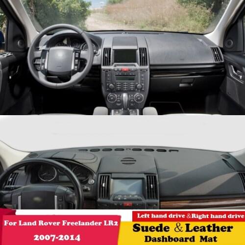 For Land Rover Freelander LR2 2006 2010 -2014 Leather Dashmat Dashboard Cover Pad Dash Mat Carpet Car-Styling Accessories Suede