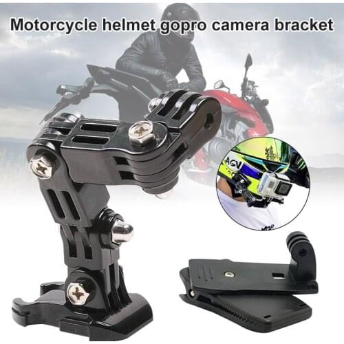 Motorbikes Helmet Mount Bracket with Backpack Clip Kit for GoPro Hero NK-Shopping