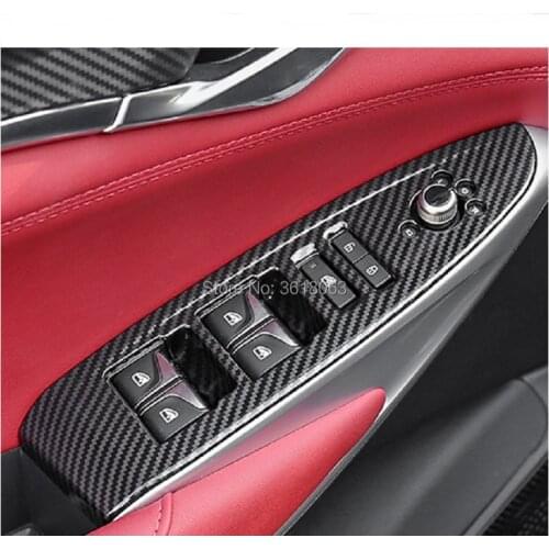 For Changan CS75 Plus 2019 2020 ABS Chrome Inner Door Window Switch Cover Glass Lift Control Button Panel Trims Car Accessories