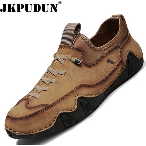 Men Leather Casual Shoes Designer Sneakers Men Luxury Brand Loafers Slip-on Mens Driving Shoes Breathable Classic Moccasins