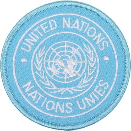 U.N UN United Nations Nations Unies Badge Patch Embroidery