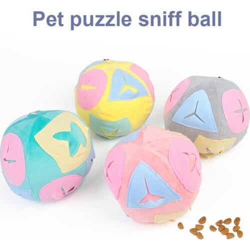 New Dog Chewing Toy Ball Pet Puzzle Interaction Sniffing Bite-resistant Sandwich Snack Induction Training Anti-boring Pet Good