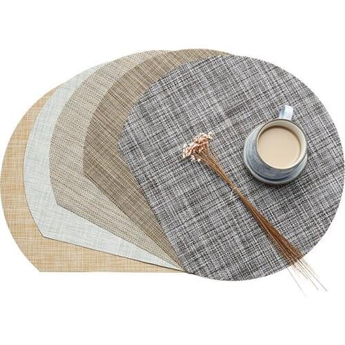 Nordic Style Solid Color Water Oil Resistant Non-slip Kitchen Placemat Coaster Insulation Pad Dish Cup Table Mat Hom Decor 51120