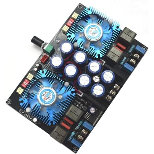 GZLOZONE High Power Amplifier Board TDA8954TH Dual Core Digital Audio Amplifier 2.0 Stereo Amplificador Audio with Fan 420W+420W