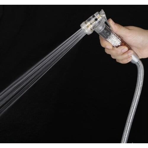 Filtered Handheld Shattaf Bidet Sprayer for Toilet Shower Head with Stainless Steel Plated Accessories Muslim Shower Higienica