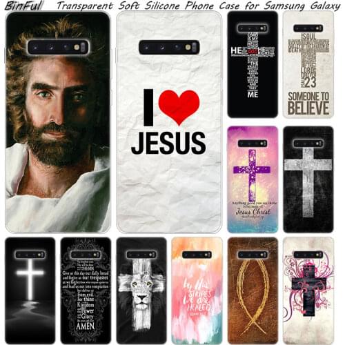 Bible Jesus Christ Christian Silicone Case For Samsung Galaxy S10 S9 S8 Plus S7 Edge A6 A8 Plus A7 A9 2018 A5 2017 Fashion Cover
