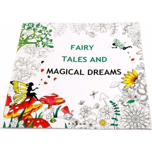 Fairy Tales And Magical Dreams Children Adult Graffiti Coloring Book 25*25CM