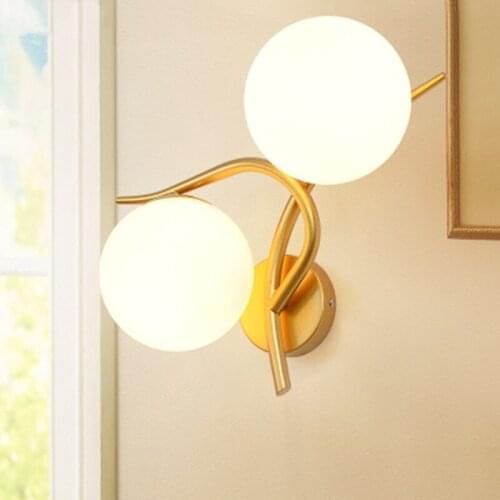 Modern LED Wall Lamp High Quality Gold Spray Paint Lamp Body For Living Room Bedroom Hanging AC90-260V Lighting Fixture