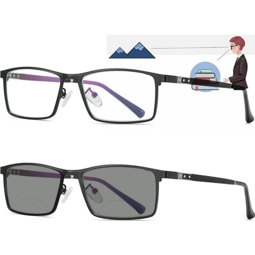 Outdoor Sports Driving Bifocal Reading Glasses Photochromic Lens Men women Transition Sunglasses Presbyopia UV400 FML