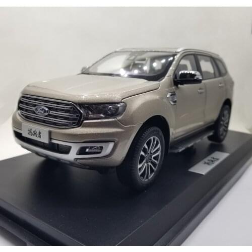 1:18 Diecast Model for Ford Everest Endeavour 2019 Brown SUV Alloy Toy Car Miniature Collection Gift Form Ranger
