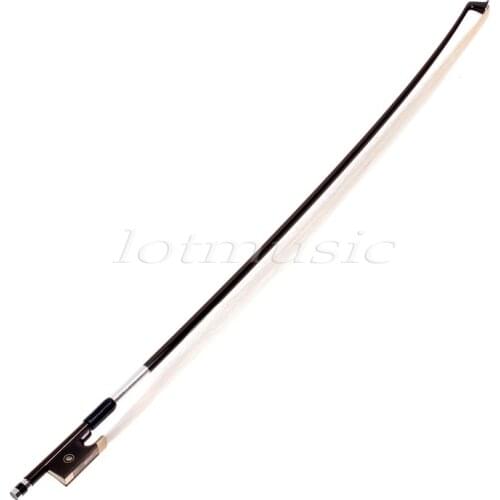 1/2 Size Coffee Violin Bow Stunning Bow Ebony Frog Horsehair Carbon Fiber Stick