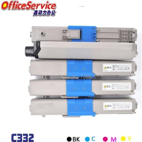 1Set Remanufactured Toner Cartridge for Okidata C332dn/MC363dn/C332dnw/MC363dnw printer