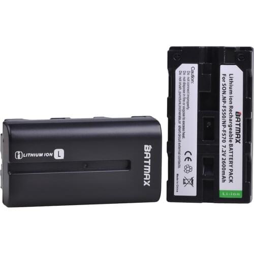 1Pc NP-F550 NP F550 NPF550 Rechargeable Li-ion battery (2600mAh) for Sony NP-F330 NP-F530 NP-F570 NP-F730 NP-F750 Hi-8