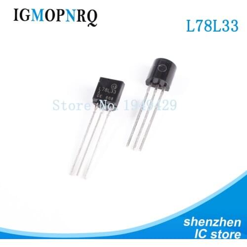 10PCS L78L33ACZ TO-92 L78L33 78L33 regulator 3.3V 0.1A Positive New