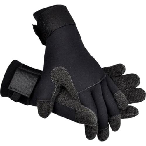 3MM/5MM Kevlar Scuba Diving Gloves Neoprene Anti-skid Wear Resistant Scratch Prevention Gloves for Winter Fishing Spearfishing