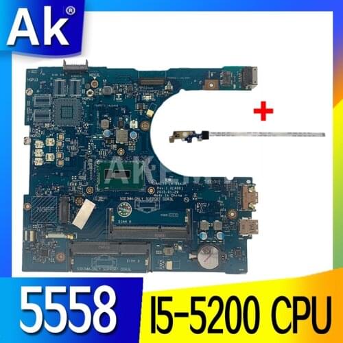 AK CN-0FRV68 LA-B843P for dell Dell Inspiron 5458 5558 5758 laptop motherboard with I5-5200U 0FRV68 FRV68 100% tested work