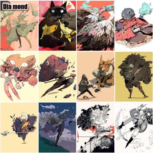 5D DIY Diamond Painting Anime Manga Aesthetic Diamond Mosaic Embroidery Cross Stitch Handmade Full Drill Home Decor Gift