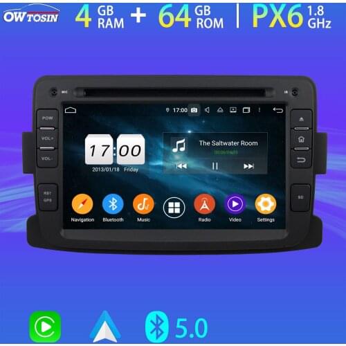 PX6 4G+64G Car DVD Multimedia Player For Renault Sandero Lodgy Dacia Logan Lada Xray 2 Android 10 GPS Radio BT 5.0 Tethering DAB