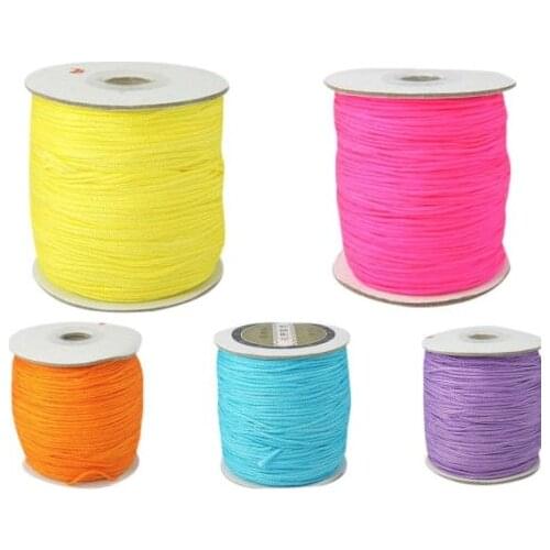 Free shipping 150M mix color black white Knot String Nylon crystal Cord diy accessories Rope for Bracelet Necklace jj53cx