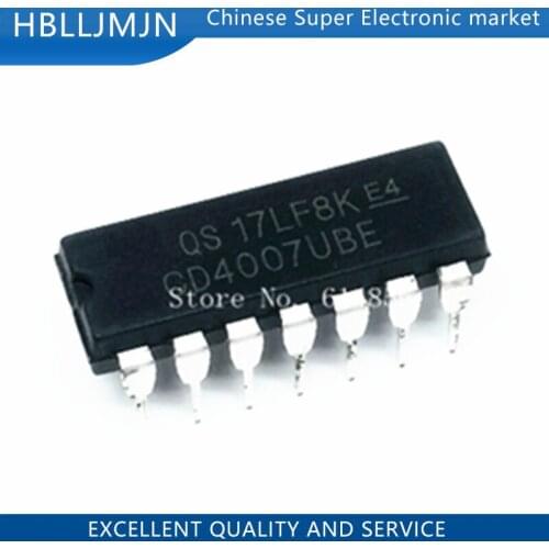 10PCS CD4007UBE DIP14 CD4007 DIP CD4007BE DIP-14 CD4007U