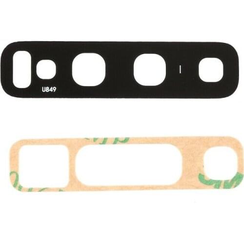 For Samsung Galaxy S10 Plus SM-G975 Camera Lens Glass Cover With Adhesive Cover