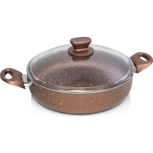 Bronze Color 28 CM Granite Shallowly Pots